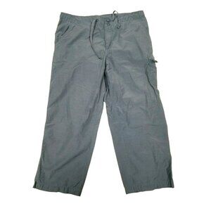 Columbia Mens Outdoor Cargo Pants Blue Size 14/16 Adjustable‎ Waist Zip Pockets